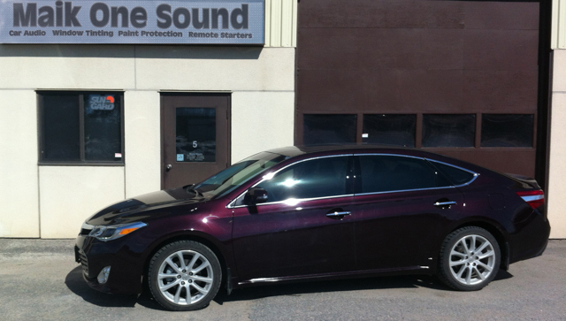 Toyota Avalon 2013 with professional window tint in North Bay